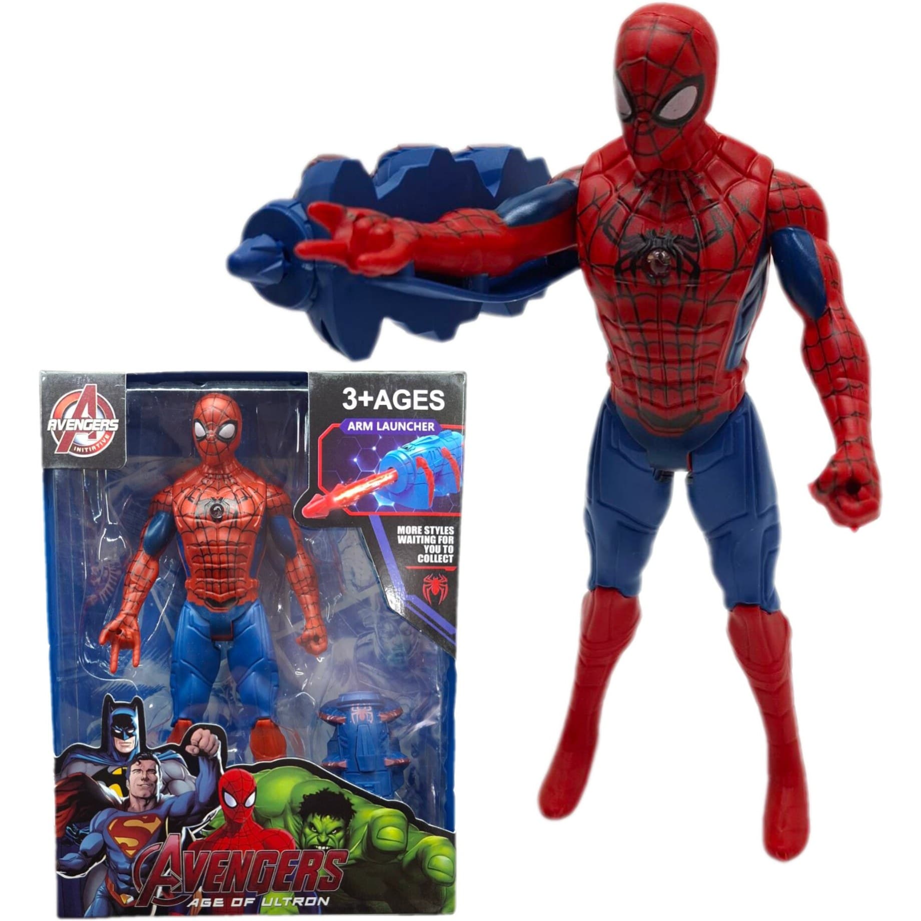 اکشن فیگور مردعنکبوتی (اسپایدرمن) Spider-Man تیر پرتابکن چراغدار کد 15-3099
