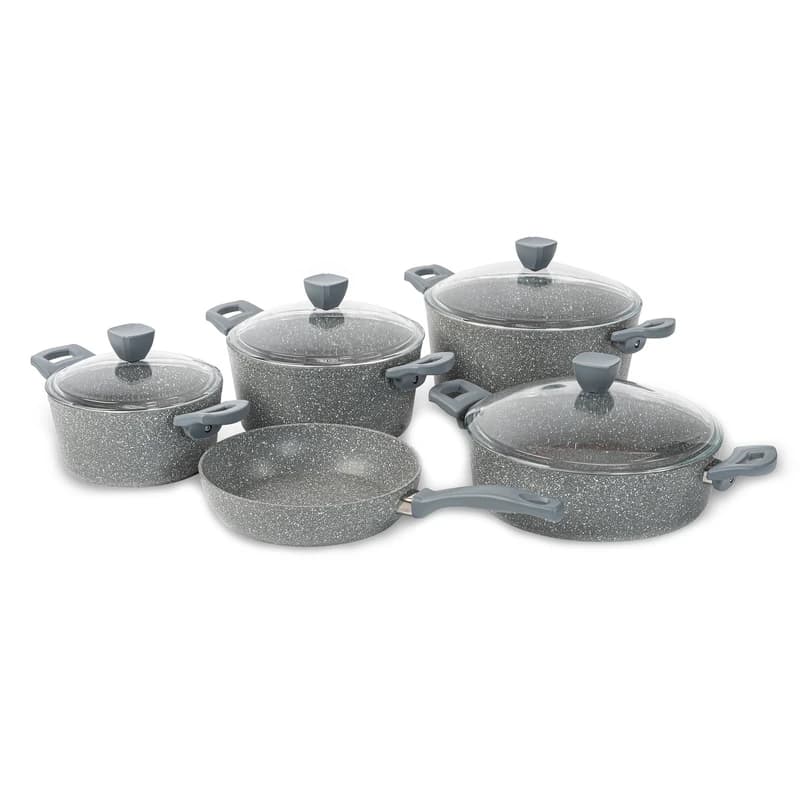 سرویس 9 پارچه طوسی مدل پریستون کد 0314-6501109 برند ریوالد (RIWALD)