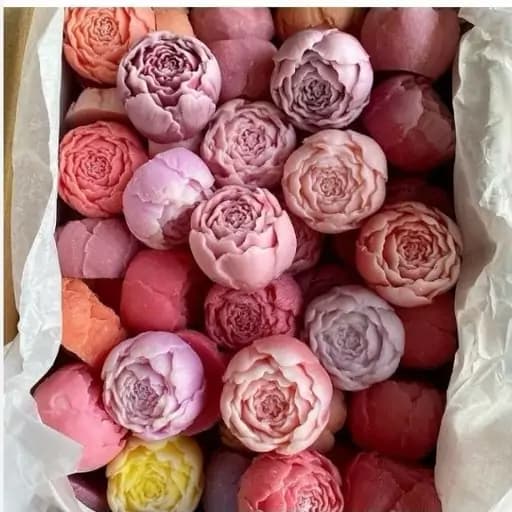 شمع دستساز گل مدل peony — تصویر ۳