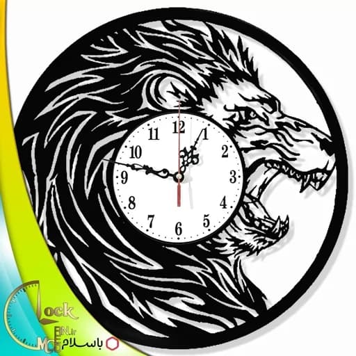 ساعت دیواری طرح شیر کد 1108 فیلبندشاپ مدل 838663