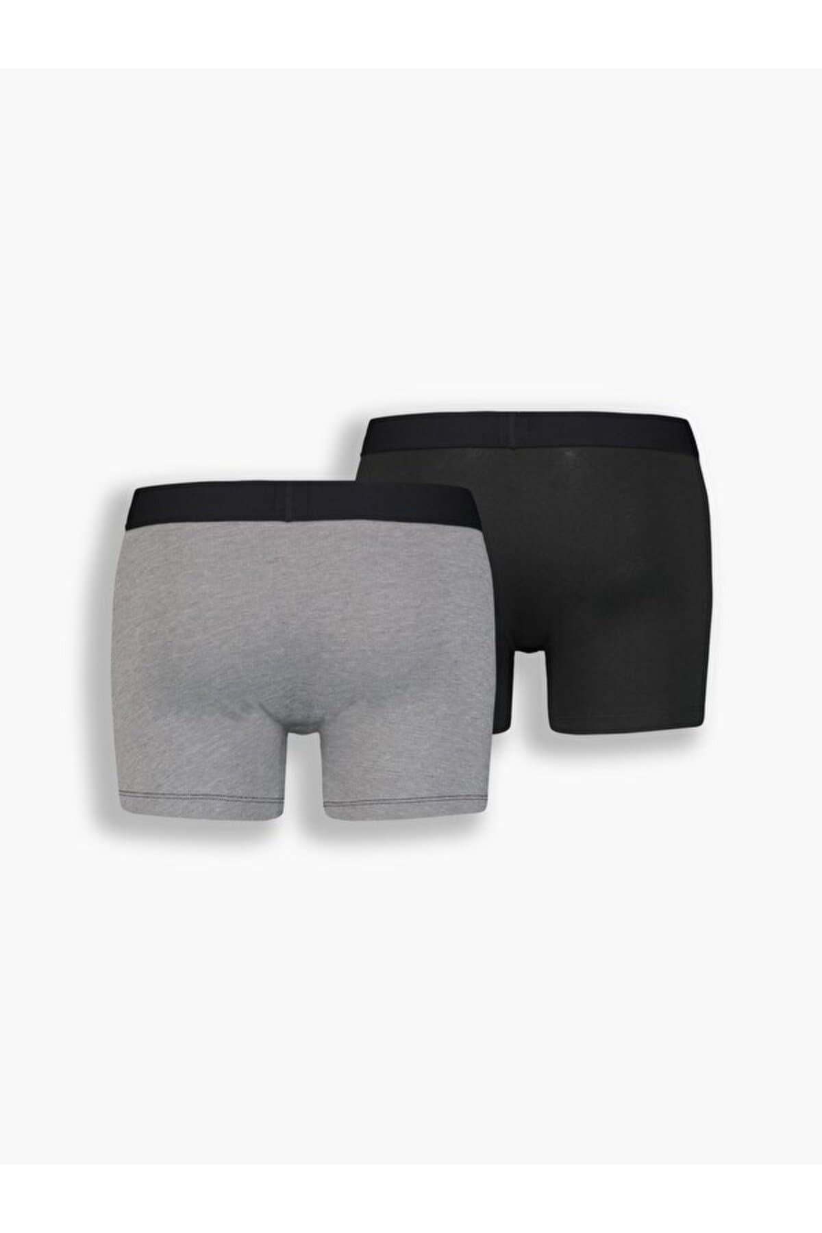 باکسر لیوایز مردانه پنبه ای آبی بیسیک راسته Slim/اسلیم فیت فاق نرمال کژوال/روزمره | Levi’s 3714906250 PK — تصویر ۲