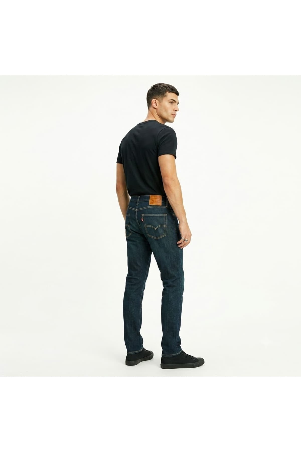 شلوار جین لیوایز مردانه آبی سرمه ای راسته Straight/استریج فاق نرمال جین Daily/روزانه | Levi’s 502-20880000 TR — تصویر ۳