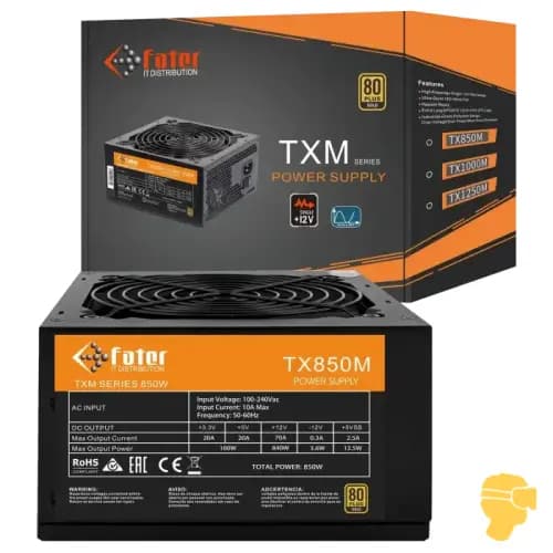 پاور کامپیوتر 850 وات ماژولار فاطر مدل Fater TX850M 80+ Gold — تصویر ۶