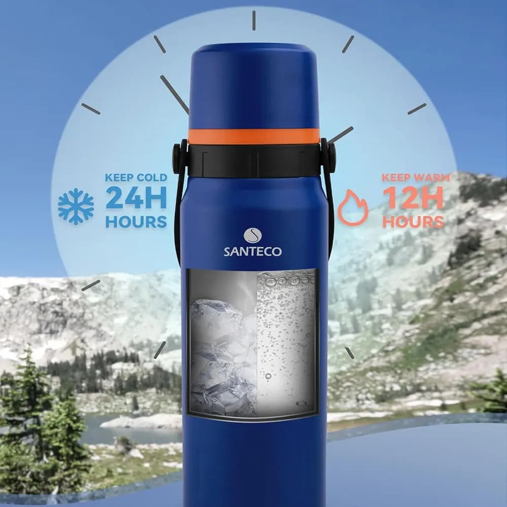 فلاسک دو جداره SANTECO GEILO 1.2L — تصویر ۶