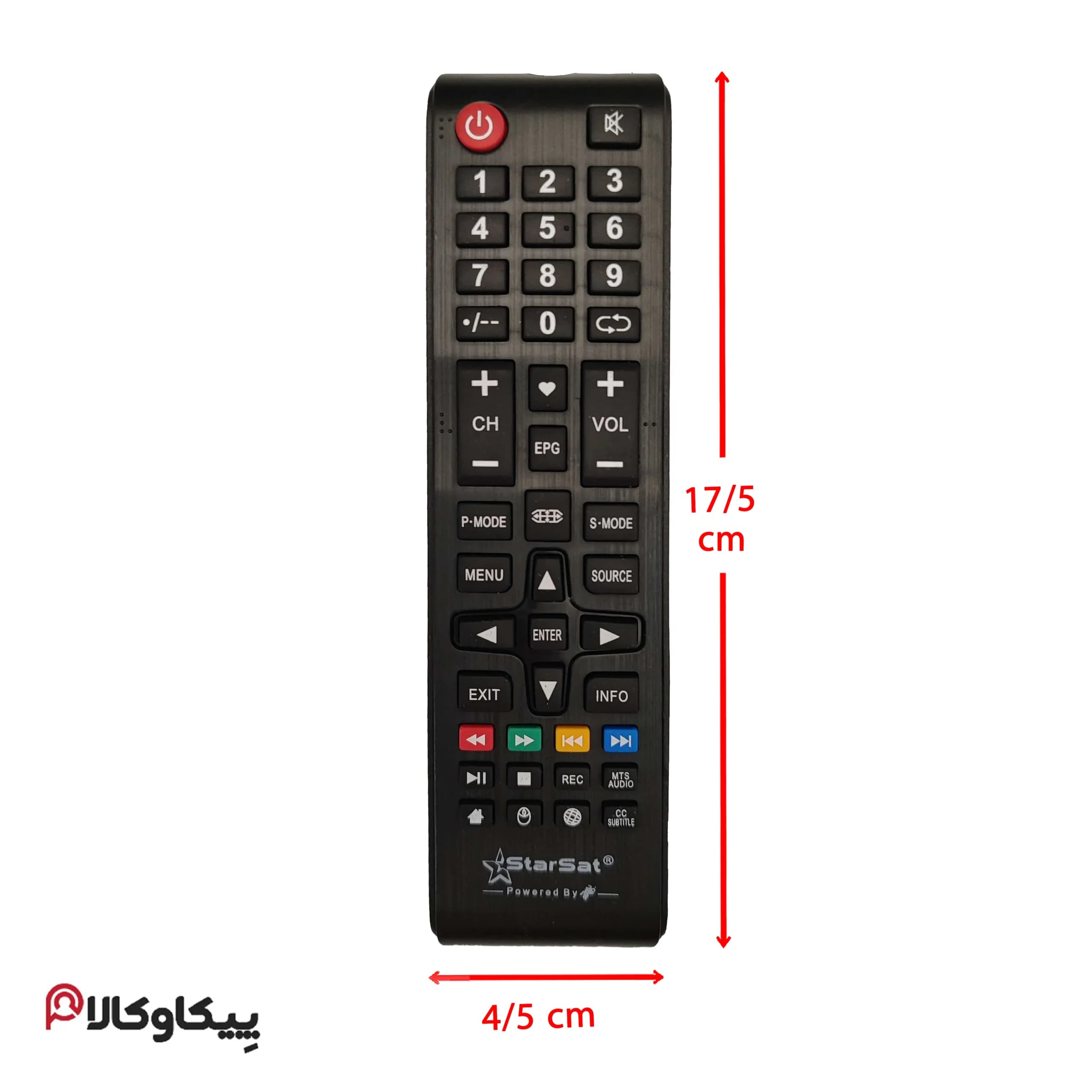 کنترل تلویزیون استارست STARSAT طرح 1088 — تصویر ۲