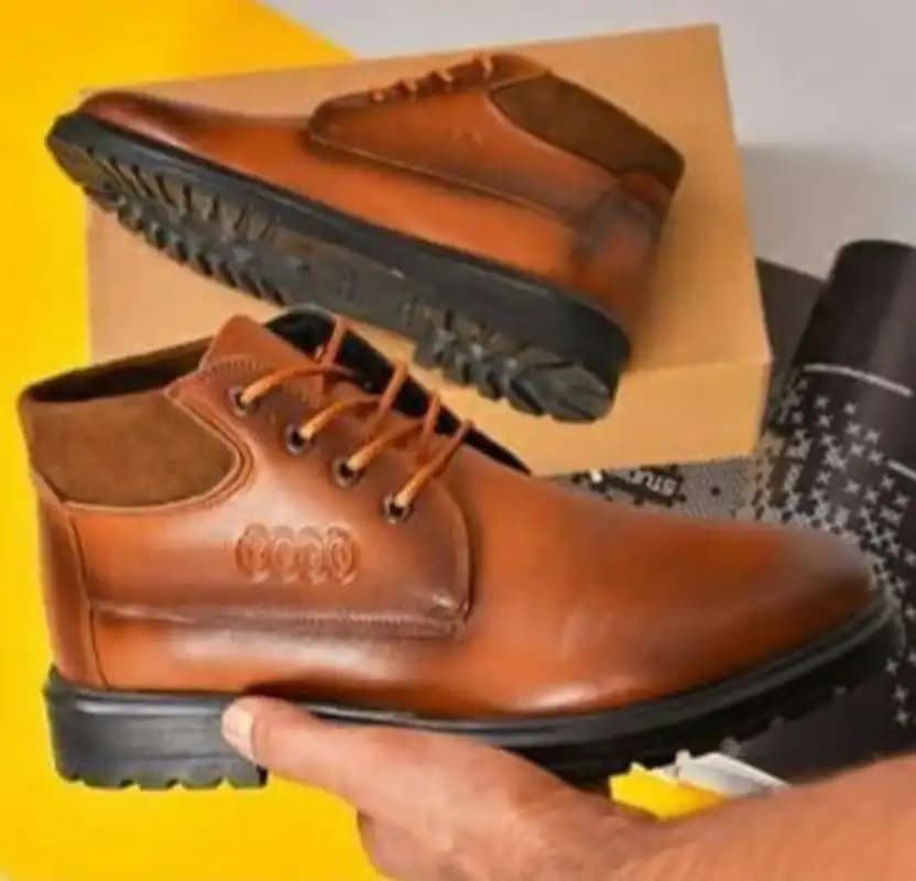 کفش نیم بوت مردانه Ecco مدل Brown — تصویر ۷