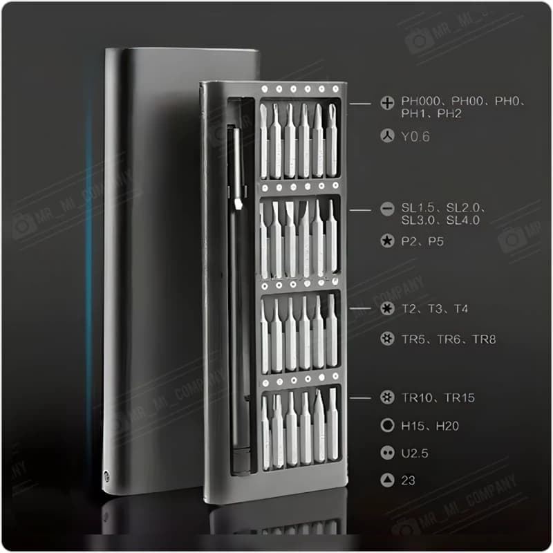 مجموعه 24 عددی پیچ گوشتی interchangeable precise manual tool set