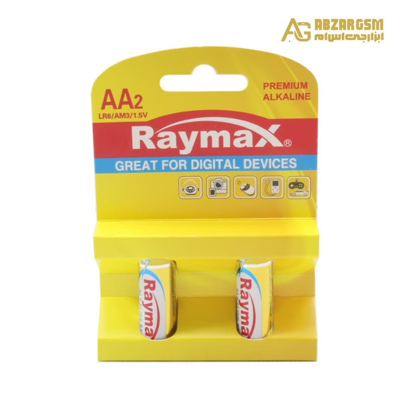 باتری قلمی آلکالاین دوتایی مارک Raymax