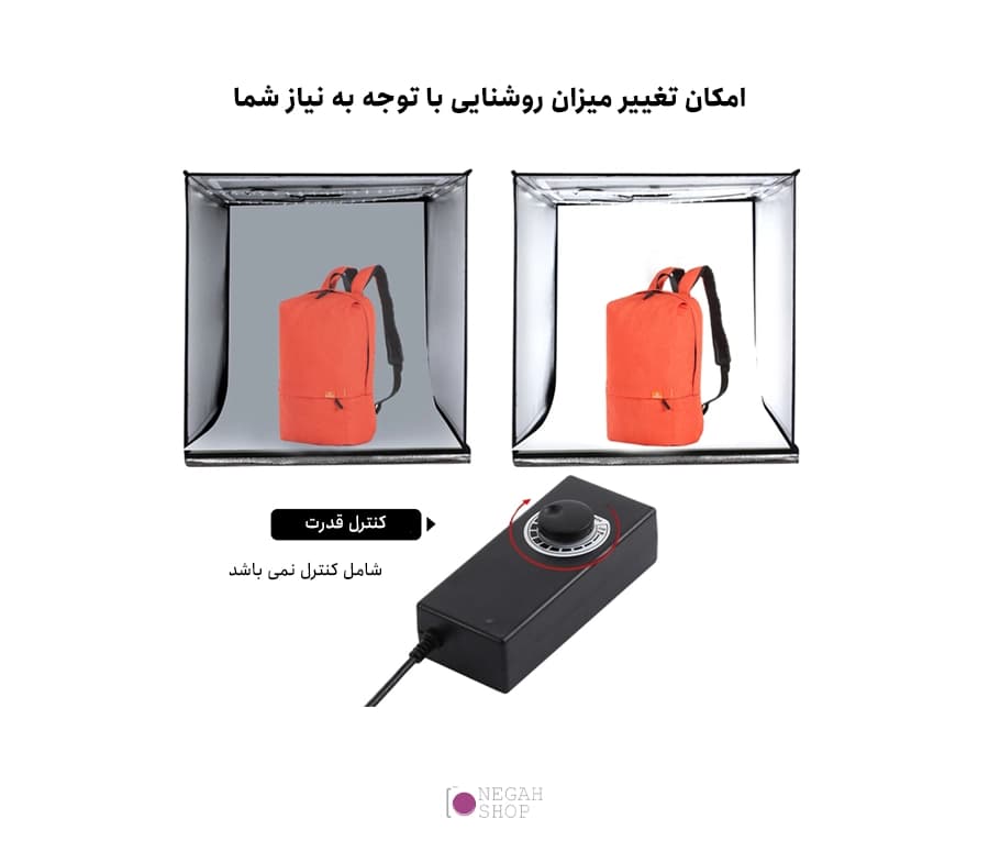 پنل نور ال ای دی 30 وات مخصوص اتاق نور 60 سانت Puluz PU5212 — تصویر ۶