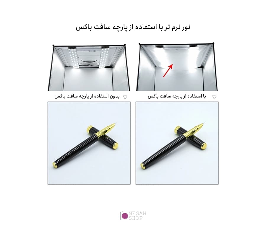 پنل نور ال ای دی 40 وات مخصوص اتاق نور 80 سانت Puluz PU5213 — تصویر ۸