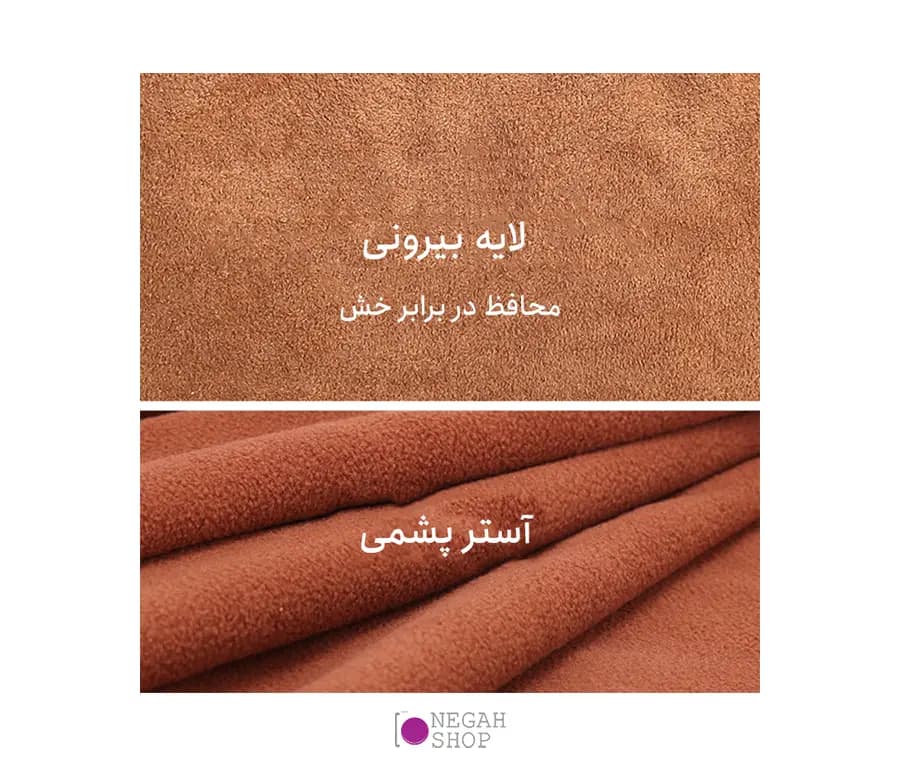 کیف محافظ دوربین و لنز S C Cotton Square سایز متوسط رنگ طوسی — تصویر ۵