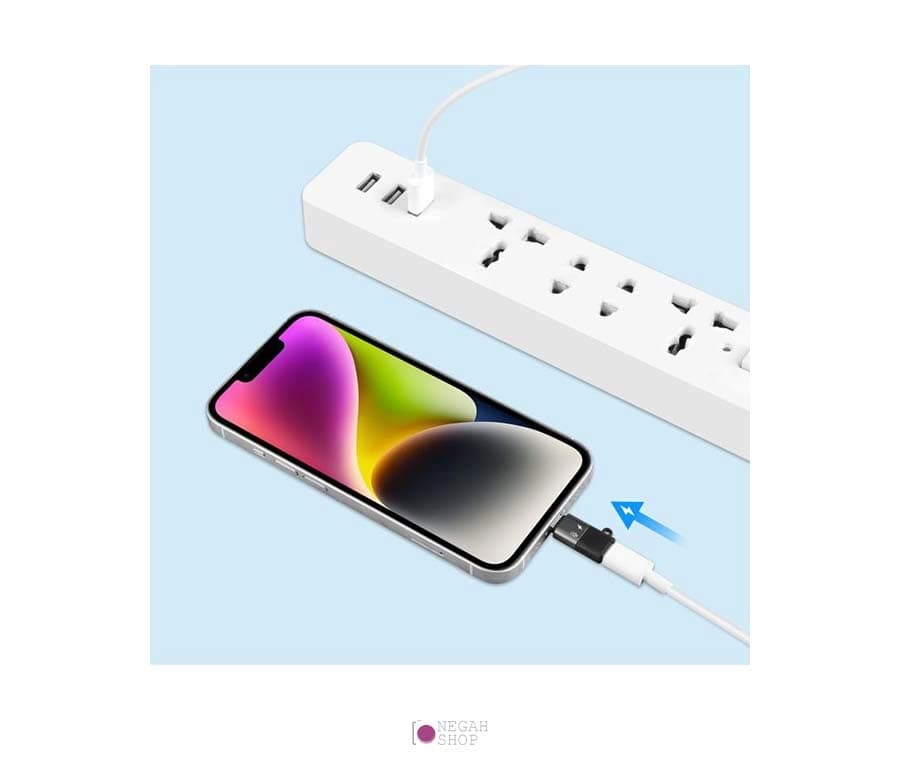 تبدیل Type-c به Lightning پلوز Puluz PU649B — تصویر ۸