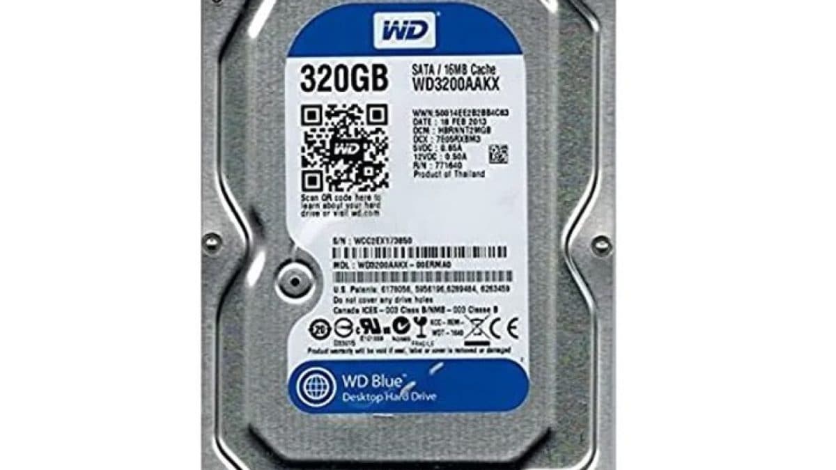 هارد 320 گیگ وسترن دیجیتال مدل HDD WD Blue 320GB (استوک.100درصد) — تصویر ۴