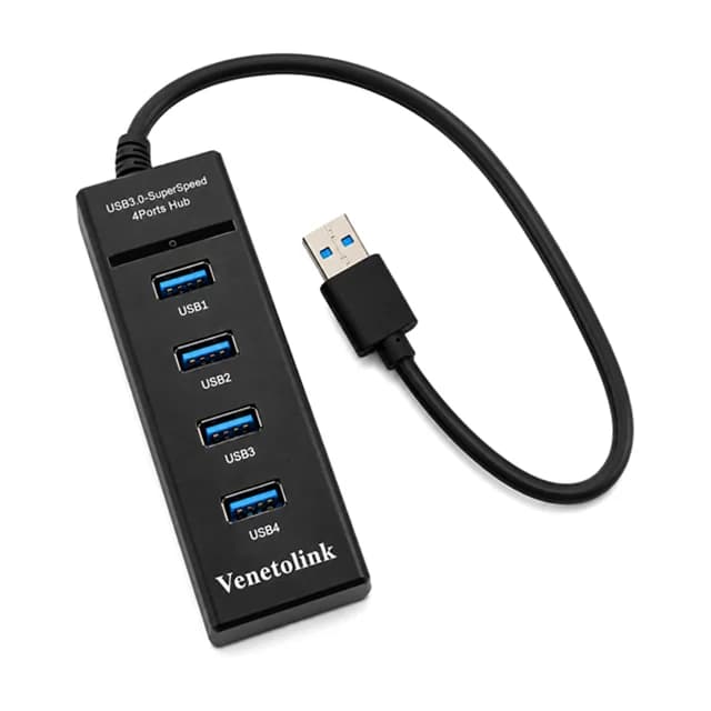 هاب 4 پورت USB 3.0 ونتولینک مدل 9015 دارای پورت تامین برق — تصویر ۲