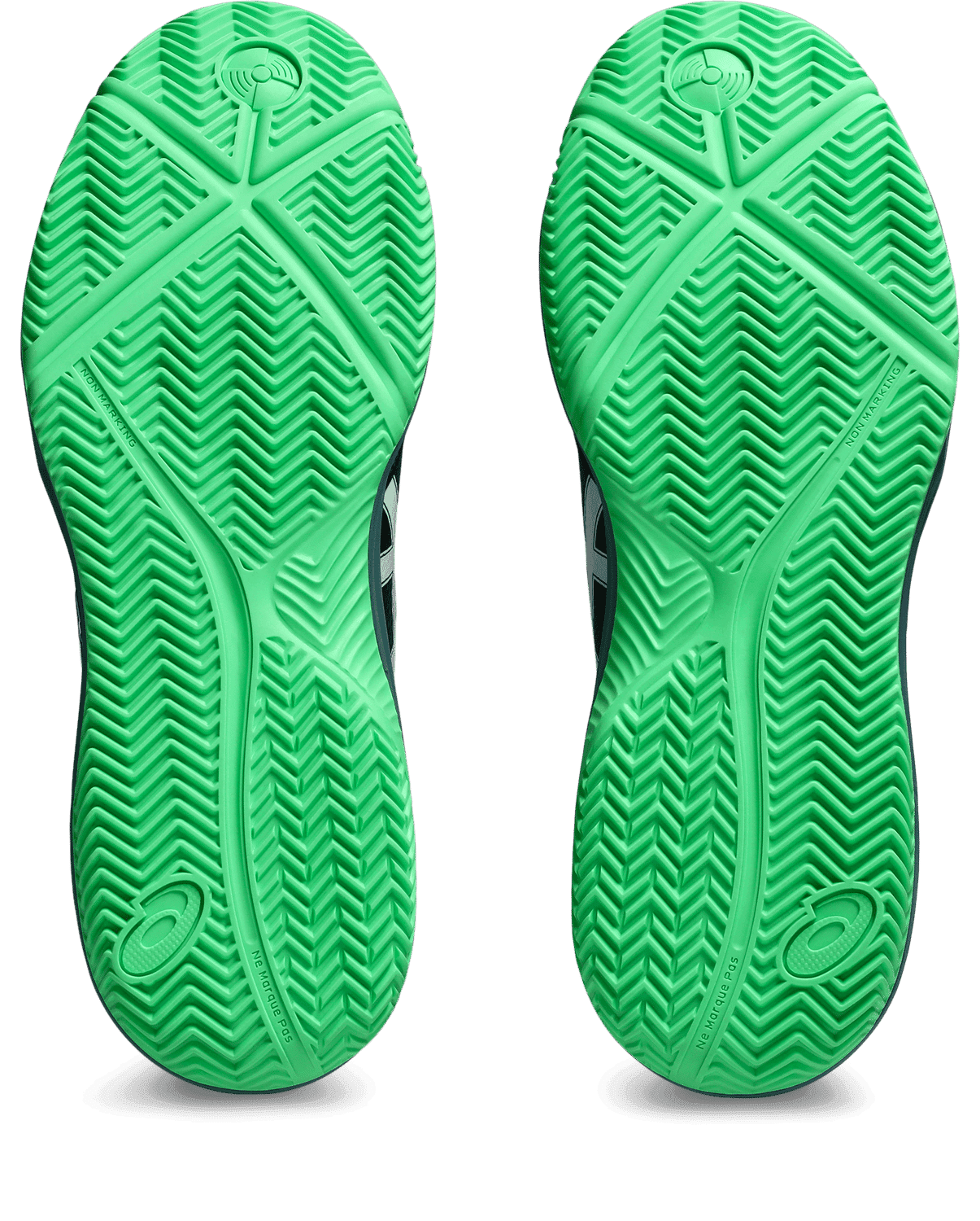 کفش پدل مردانه اسیکس GEL-Dedicate 8 Padel – مشکی/سبز — تصویر ۷