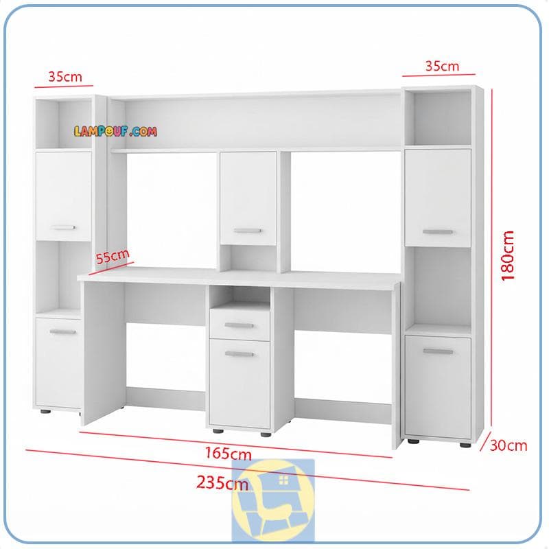 میز تحریر دونفره SDJ532 — تصویر ۴