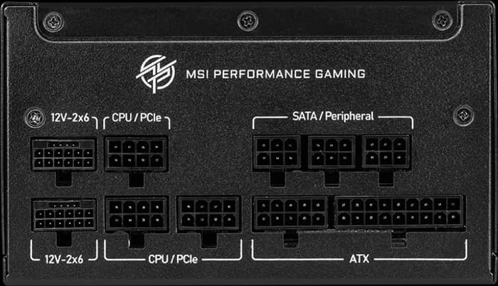 پاور 1250 وات MSI مدل MPG A1250GS PCIE5 — تصویر ۴