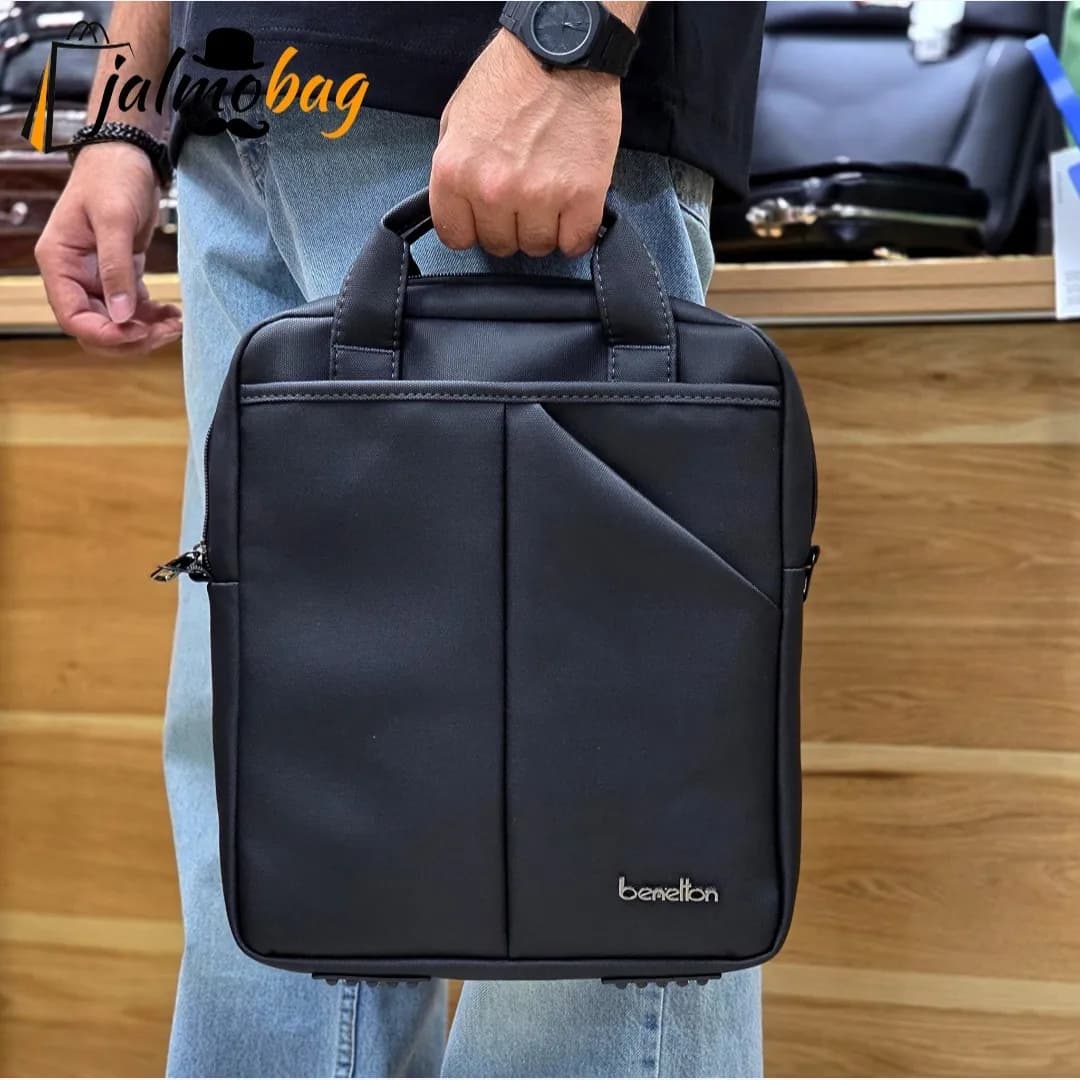 کیف اداری و لپتاپی 3 کاره اسپرت پارچه اسکین مناسب لپتاپ 14.1 اینچ مردانه و زنانه — تصویر ۸