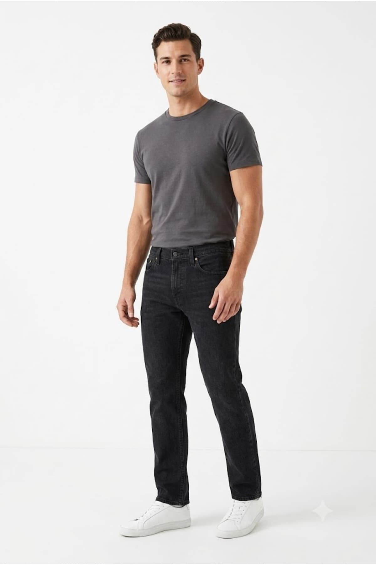 شلوار جین لیوایز مردانه جین خاکستری راسته Straight/استریج فاق نرمال جین Classical/کلاسیک | Levi’s 501-0031f TR — تصویر ۳