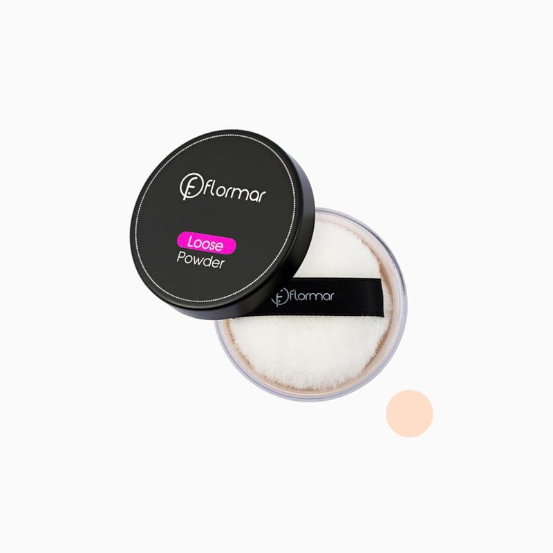 پودر تثبیت کننده آرایش فلورمار مدل Loose Powder شماره 01 — تصویر ۵