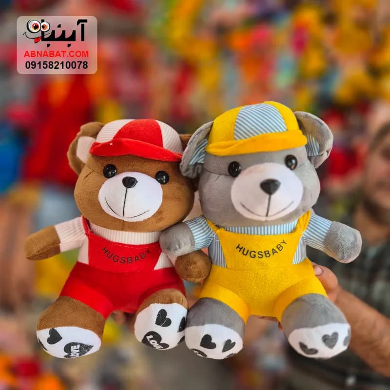 عروسک فیل ملوانی سایز دو طوسی 30 سانتی کد 1454