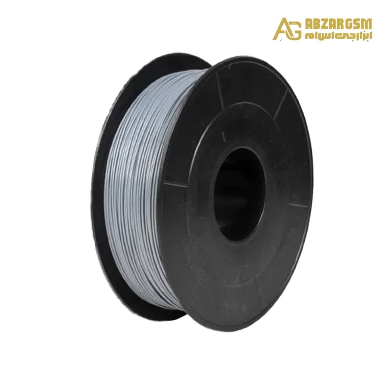 فیلامنت 1Kg پرینتر 3 بعدی +ABS طوسی کم رنگ قطر 1.75mm کره ای مارک Zebra