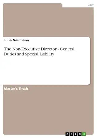 و دانلود نسخه کامل کتاب زبان اصلی The Non-Executive Director – General Duties and Special Liability | دانلود کتاب خارجی