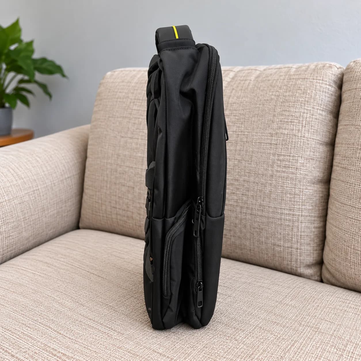 کوله پشتی لپ تاپ کت CAT مشکی چندزیپ پورت USB — تصویر ۲