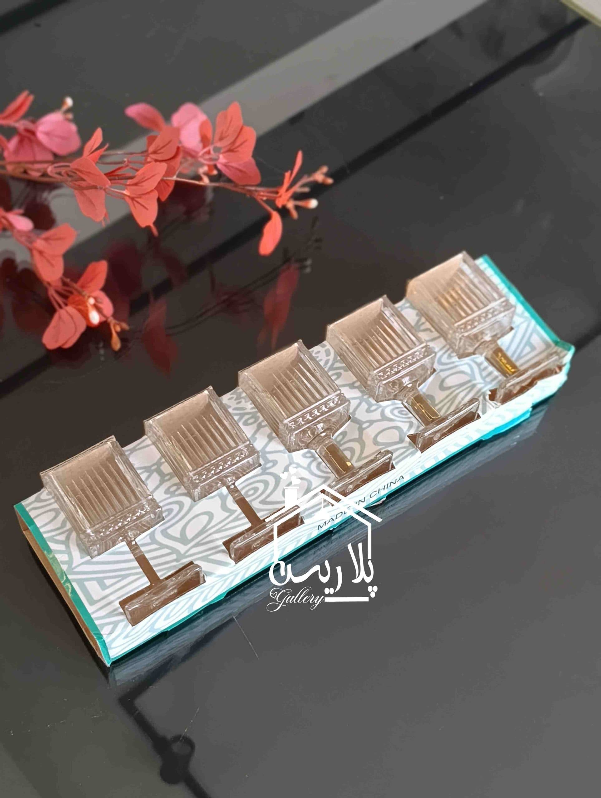 شات و دسرخوری مربع پایه دار شیار — تصویر ۳