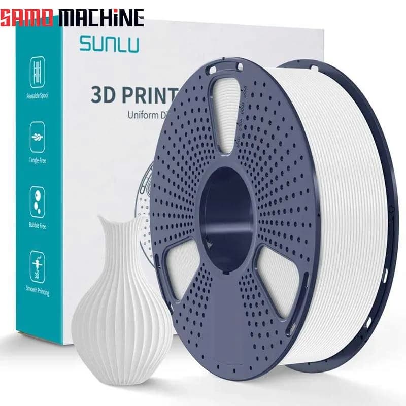 فیلامنت PLA PLUS برند SUNLU رنگ سفید 1.75mm