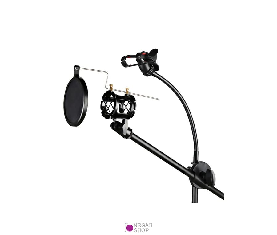 پایه میکروفون و موبایل به همراه میله منعطف RODD NB-108 — تصویر ۳