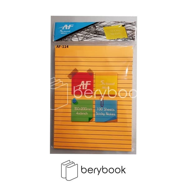 SCHOOL MAX / AF / اسکول مکس / پست ایت 5 رنگ / خط دار / فلورسنت / A5