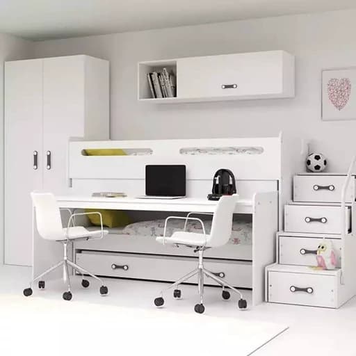 سرویس تخت خواب دوطبقه ای BL00139 مبلمان فرنا مدل 1145358