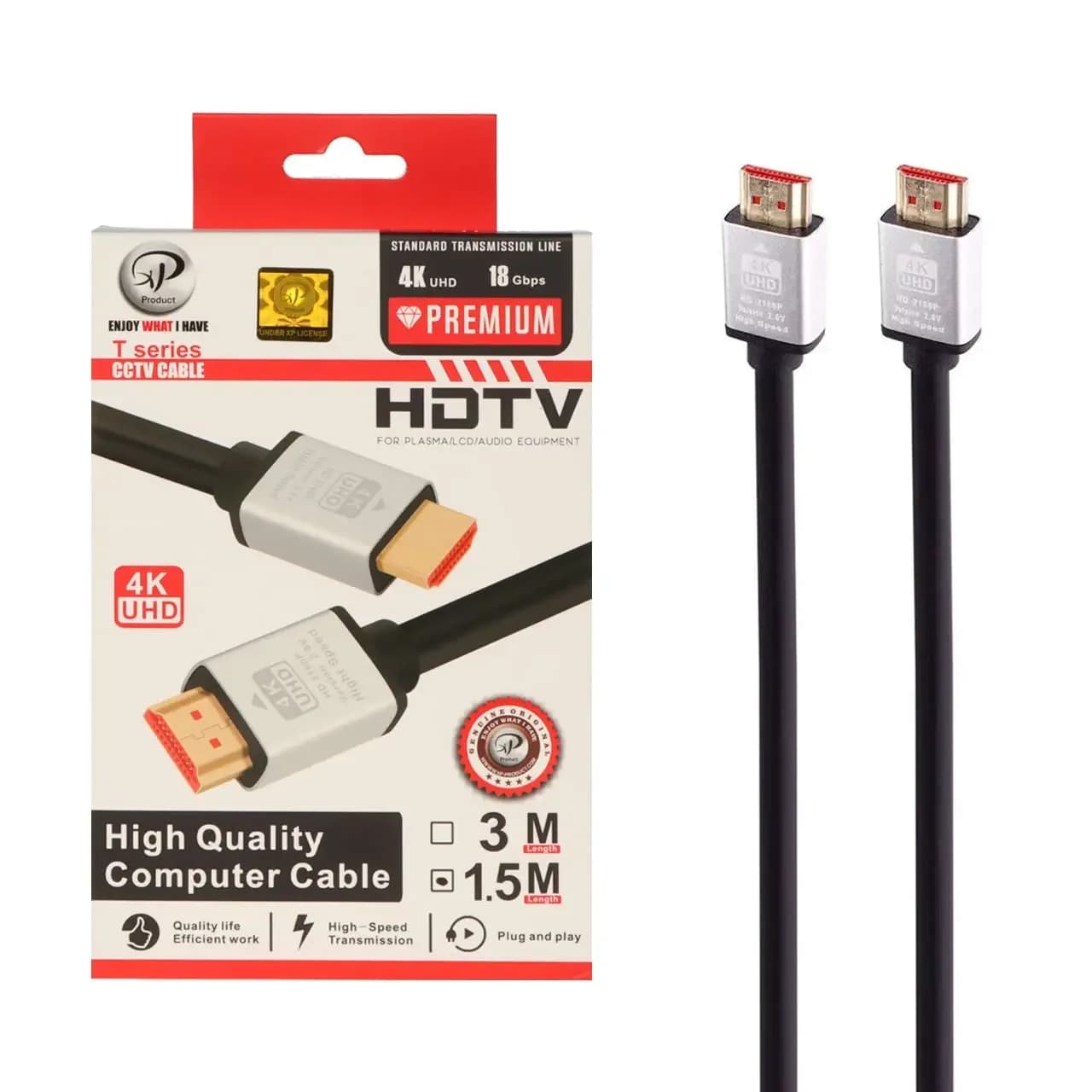 کابل 1.5 متری XP Product HDMI 4K – مشکی – RYL