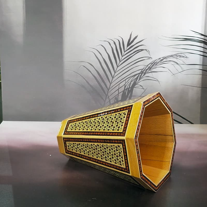 سطل خاتم کاری چوبی — تصویر ۳