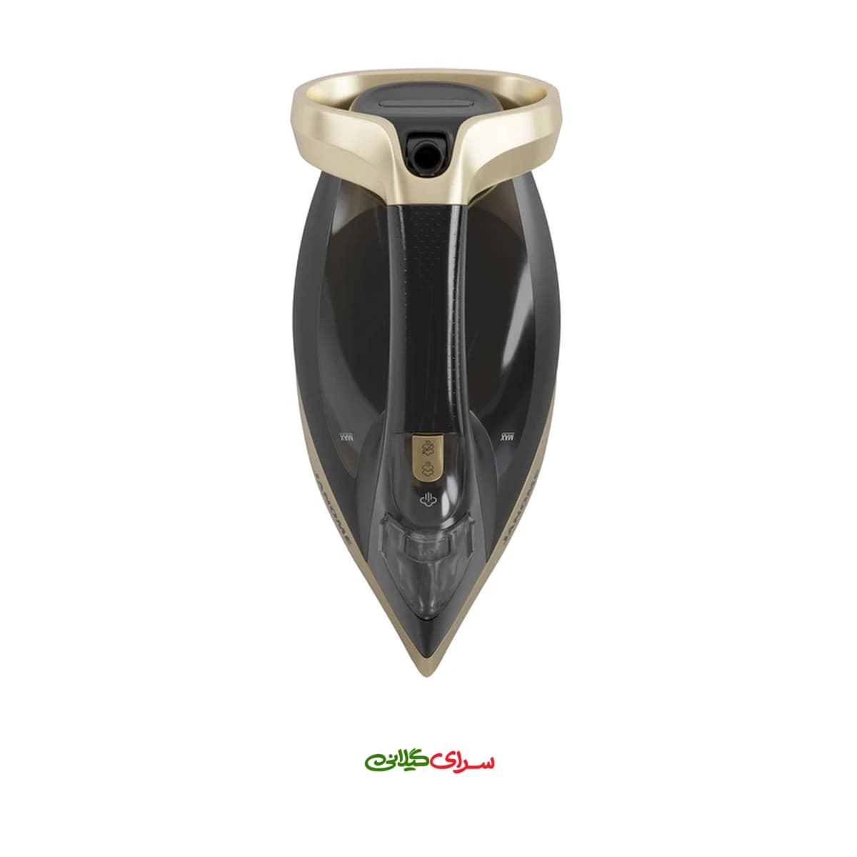 اتو بخار 2600 وات کفی AIRGLIDE بژ مشکی ژانومه مدل ID1050 — تصویر ۴