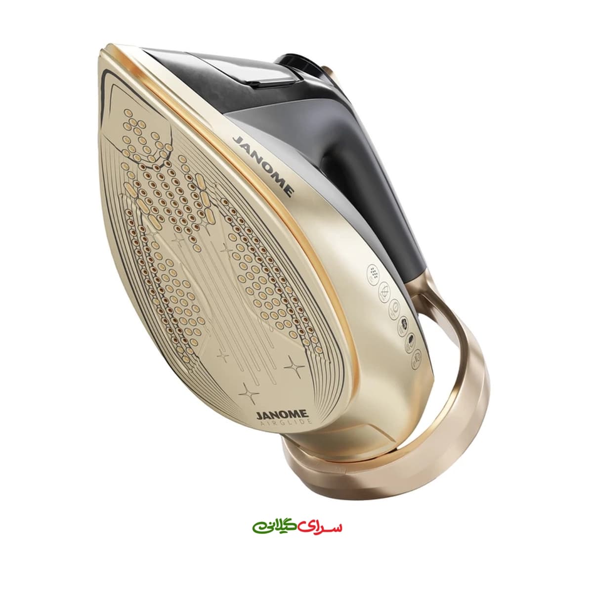 اتو بخار 2600 وات کفی AIRGLIDE بژ مشکی ژانومه مدل ID1050 — تصویر ۵