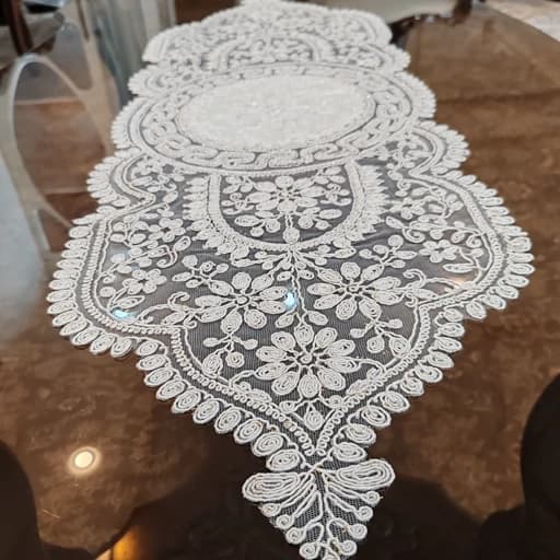 رانر جلو مبلی و میز غذاخوری چهار نفره مدل ورساچه — تصویر ۳