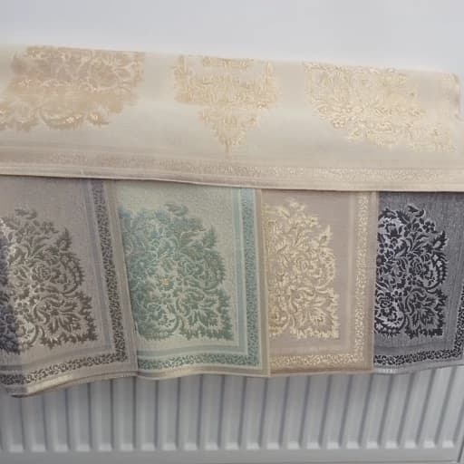 رومیزی چهار تکه مخمل شاین ابریشمی مدل پرواز — تصویر ۸
