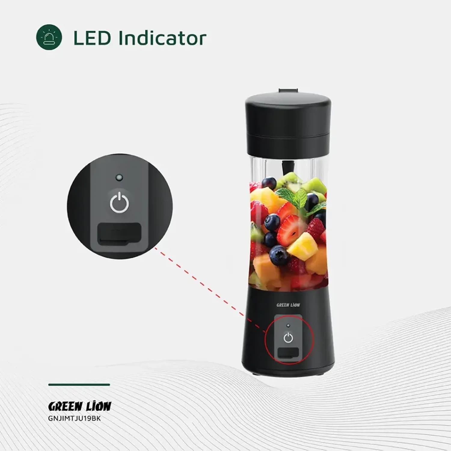 آبمیوه گیری گرین لاین Juice Mate 380ml — تصویر ۵