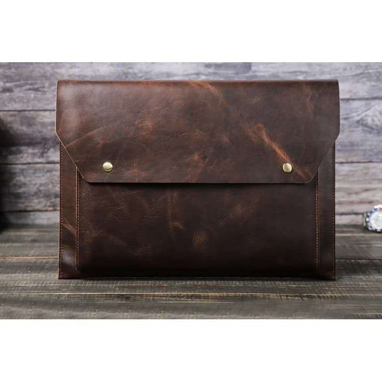 کیف تبلت چرم طبیعی مدل Tablet Bag 27 | سیلوا چرم — تصویر ۷
