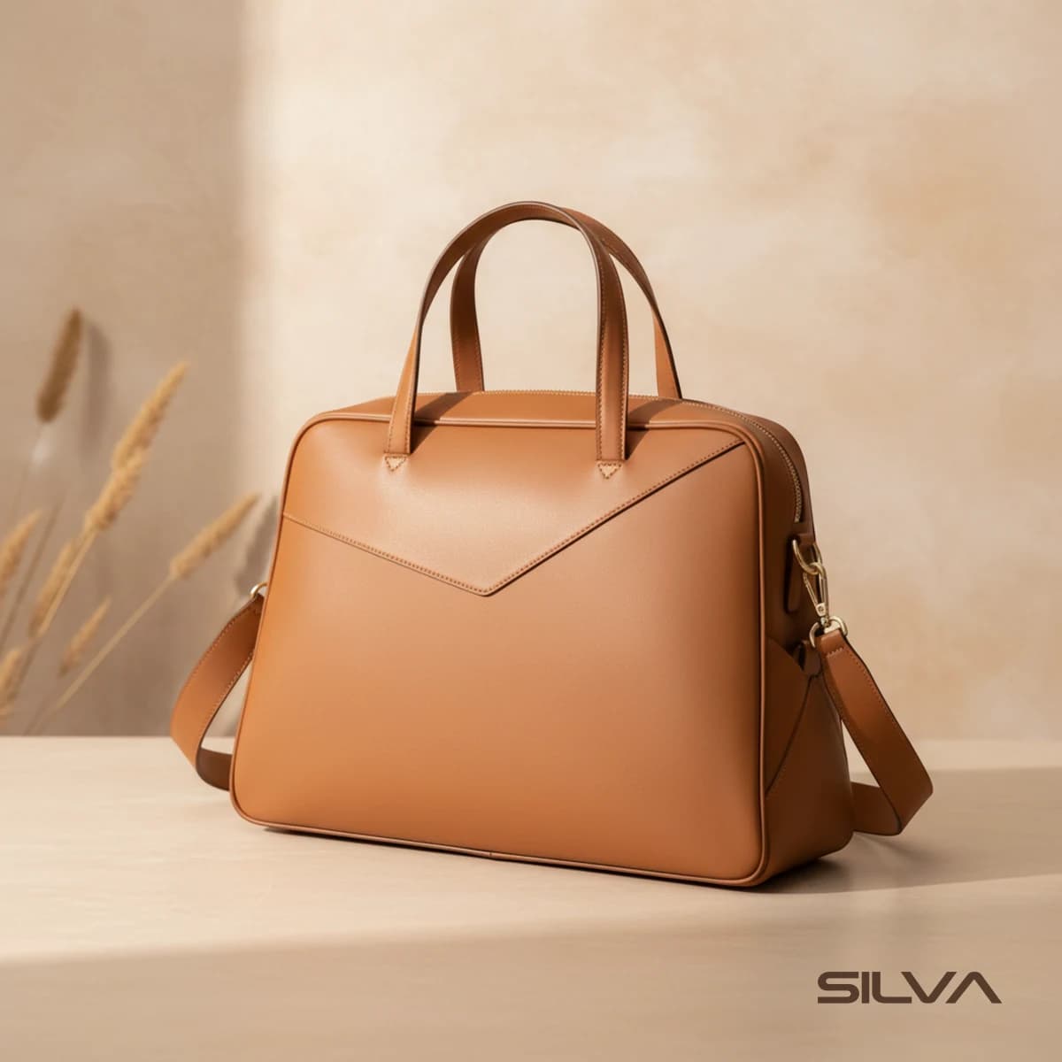 کیف اداری چرم طبیعی مدل Office Bag 07 | سیلوا چرم