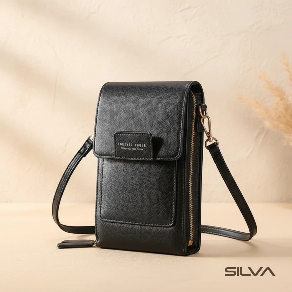 کیف دوشی چرم طبیعی مدل Shoulder Bag 14 | سیلوا چرم