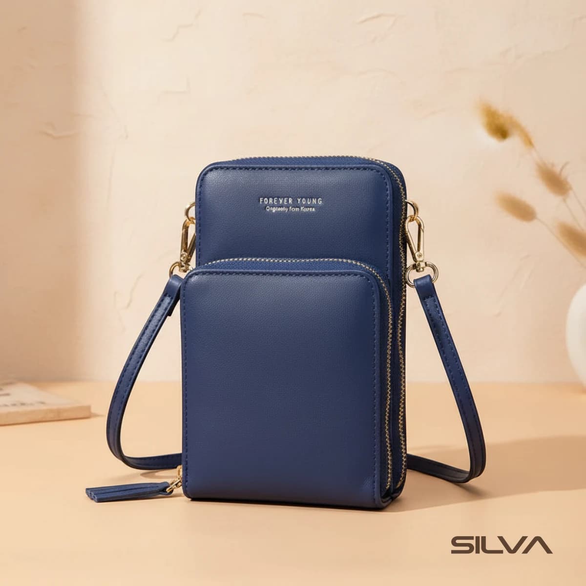 کیف دوشی چرم طبیعی مدل Shoulder Bag 01 | سیلوا چرم