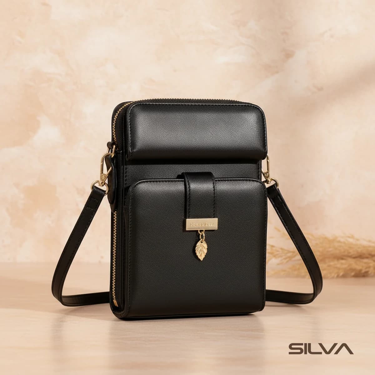 کیف دوشی چرم طبیعی مدل Shoulder Bag 06 | سیلوا چرم