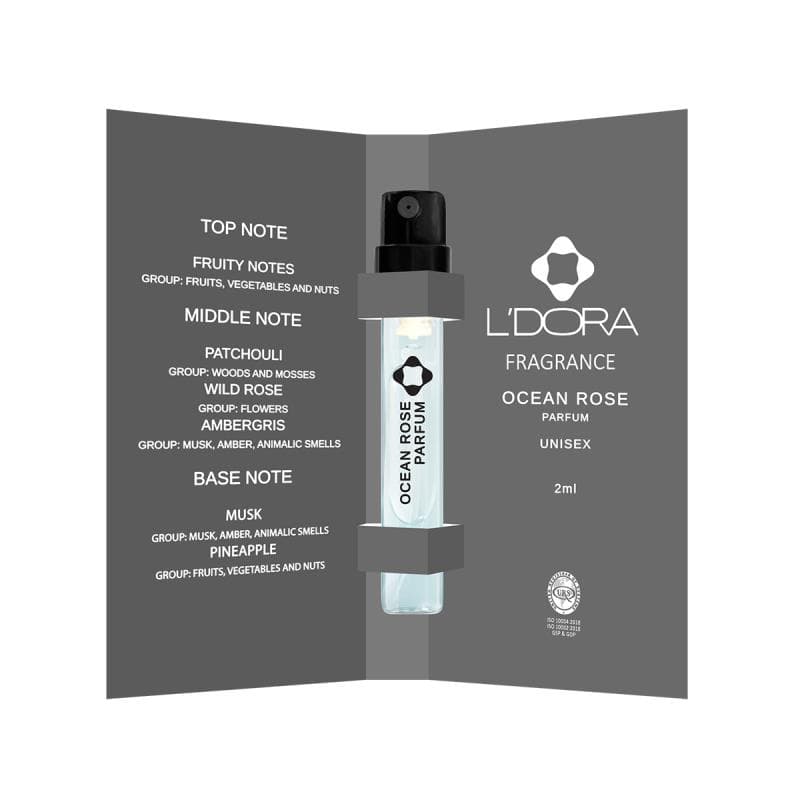 تستر پرفیوم نیش لدورا فرگرنس مدل OCEAN ROSE حجم 2 میلیلیتر — تصویر ۳
