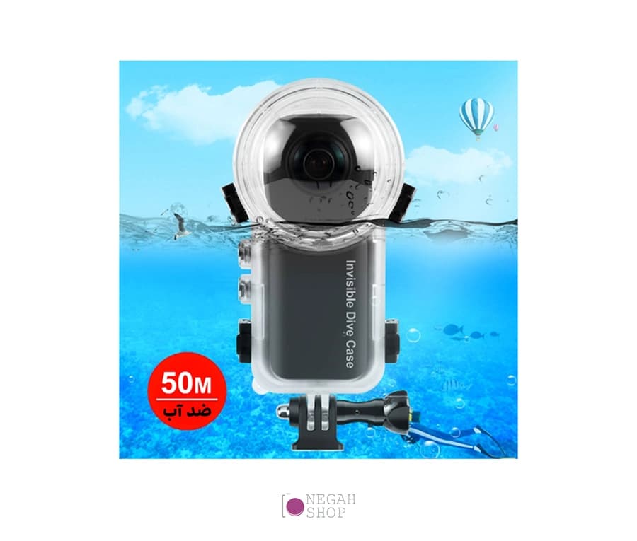 کاور محافظ غواصی دوربین Insta360 X4 پلوز مدل Puluz PU977T — تصویر ۴
