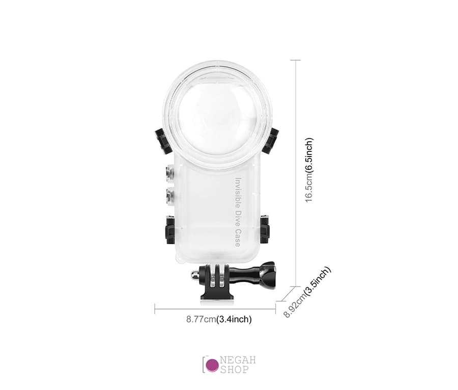 کاور محافظ غواصی دوربین Insta360 X4 پلوز مدل Puluz PU977T — تصویر ۳