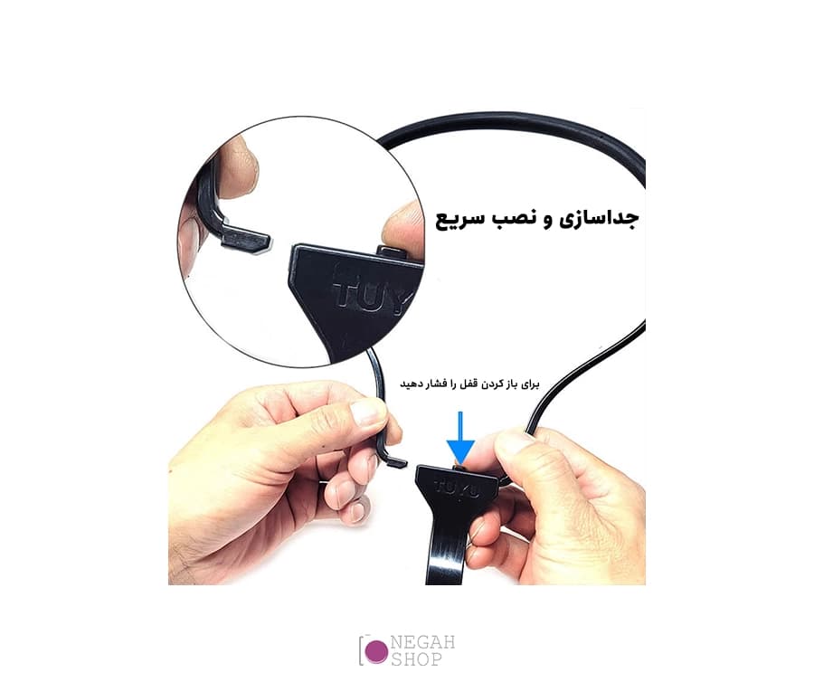 هولدر گردنی موبایل و دوربین ورزشی با مانت عمودی Tuyu — تصویر ۷