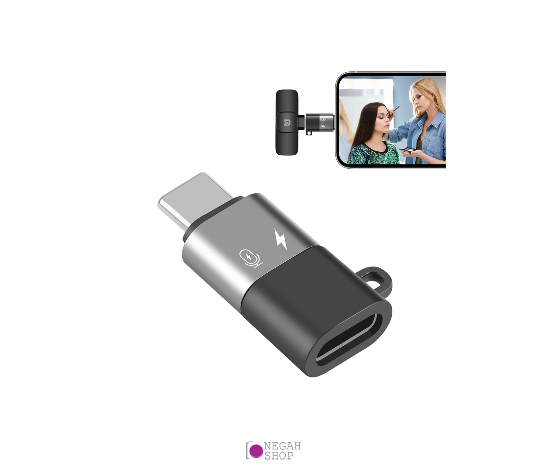 تبدیل Lightning به USB-C / Type-C OTG برند Puluz PU657B
